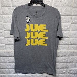Juventus Serie A Italy Soccer Official Merchandise Club Crest Tee Slim Fit Men L